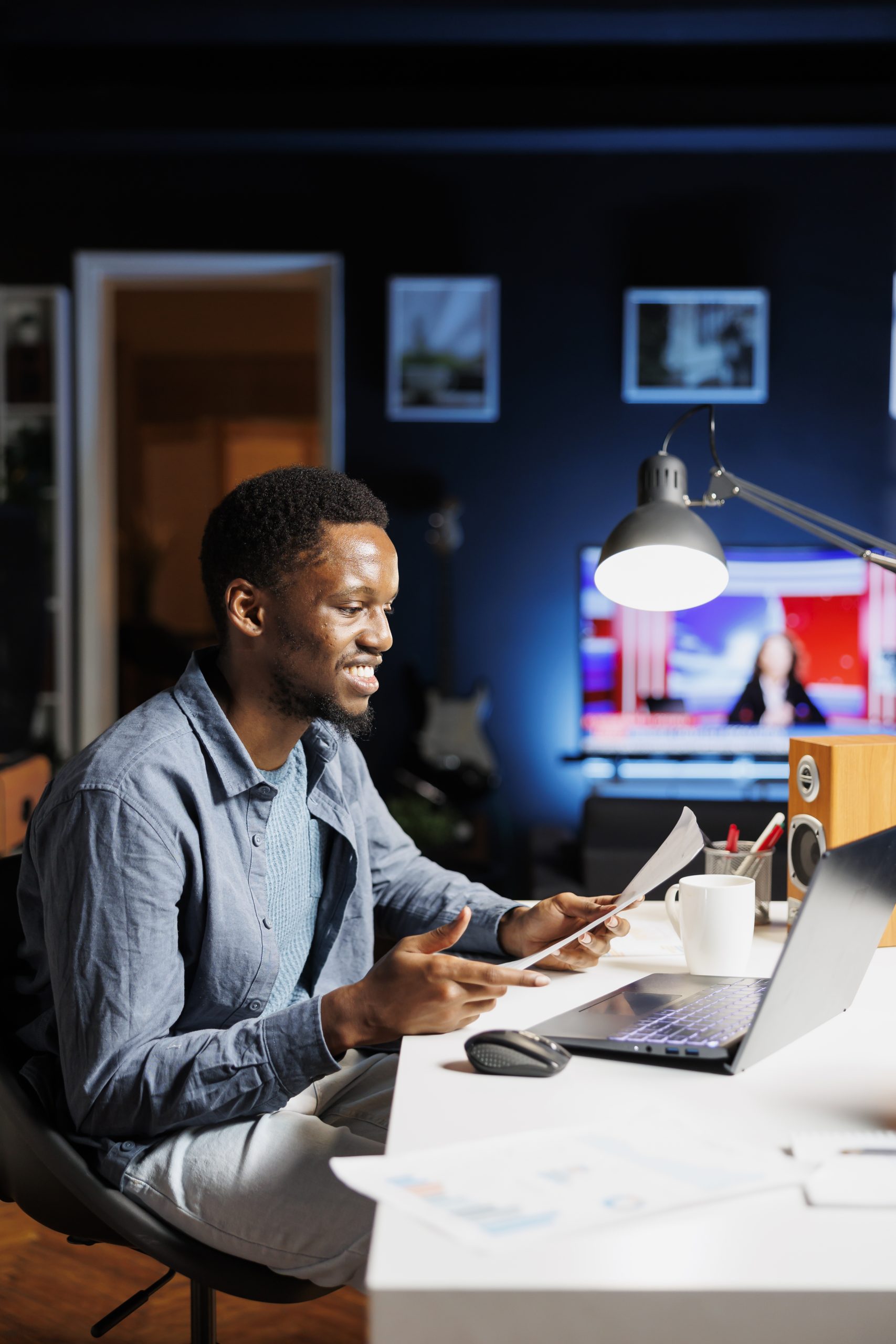 business student reviewing statistics archived documents scaled